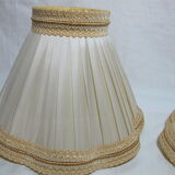 Pair of fabric lampshades