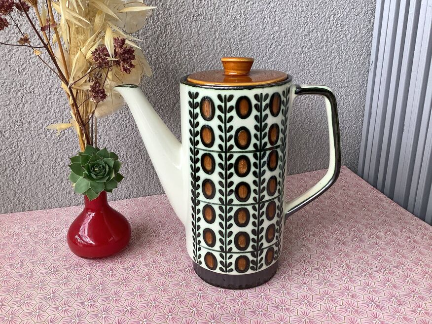 Cafetière vintage Argenteuil Boch Louvière - De ci De ça Design