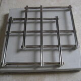 Silver metal underside