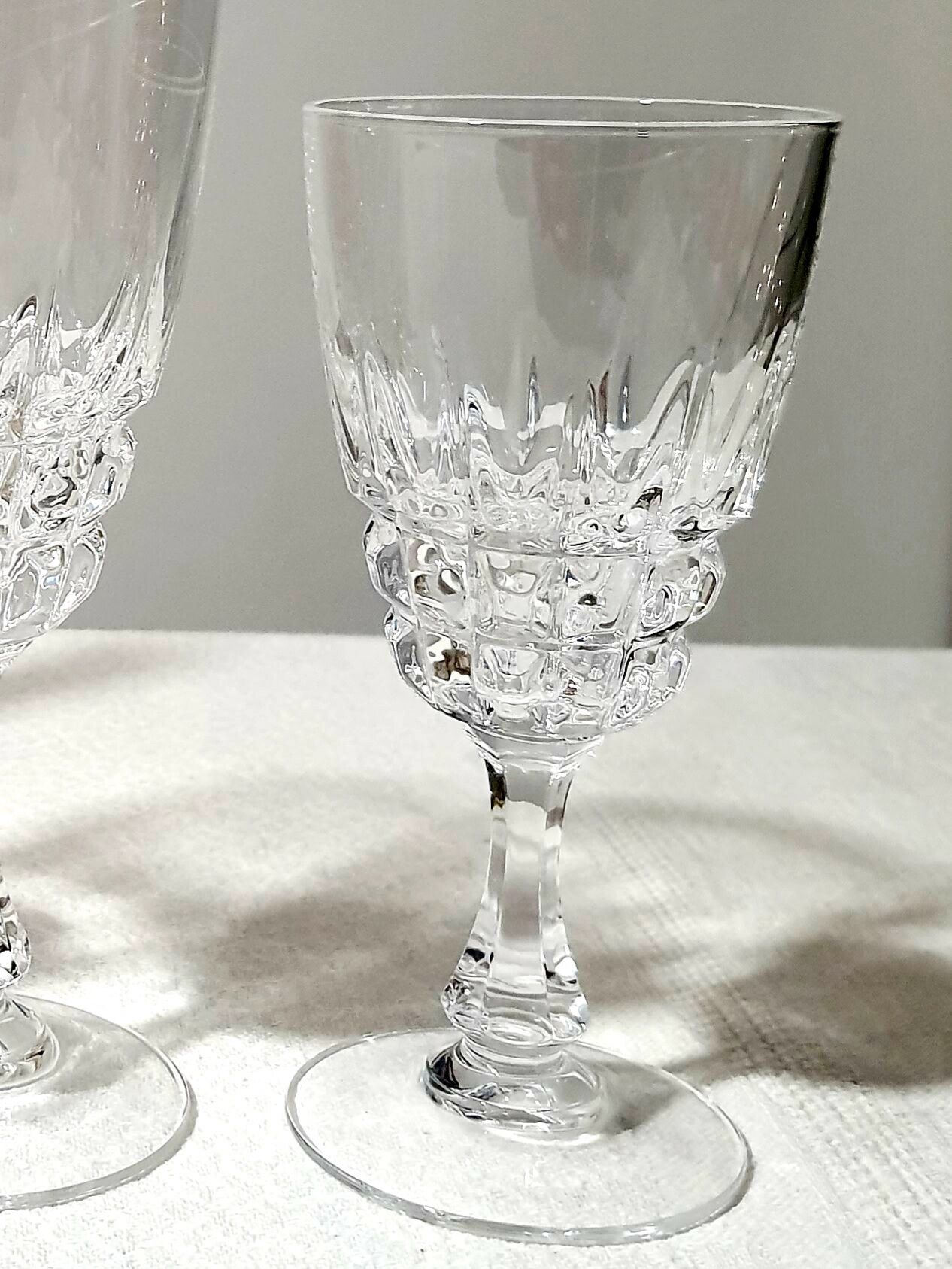 10 glass of white wine Crystal of Arques Pompadour