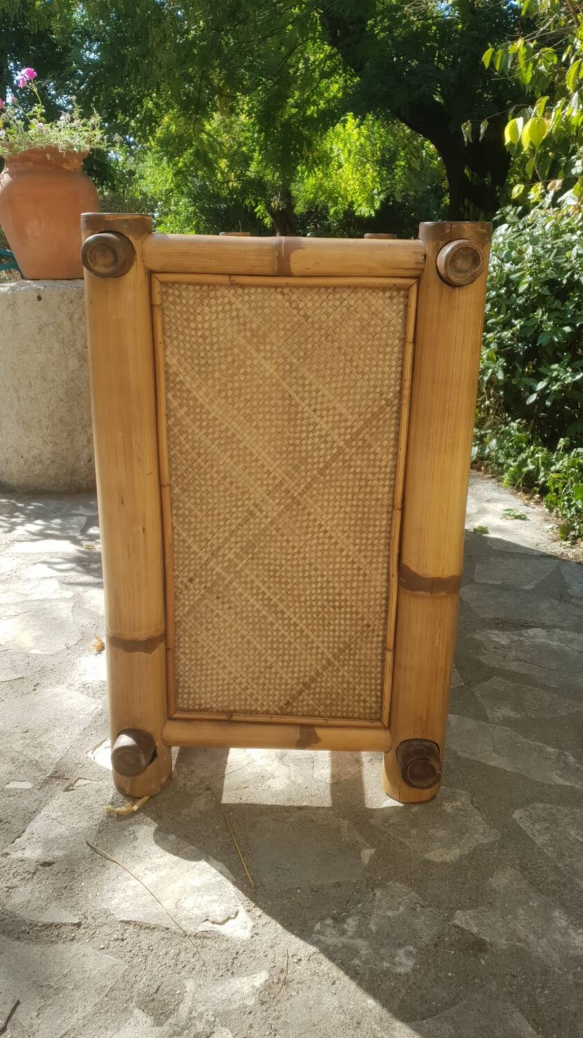 Commode en bambou 1980