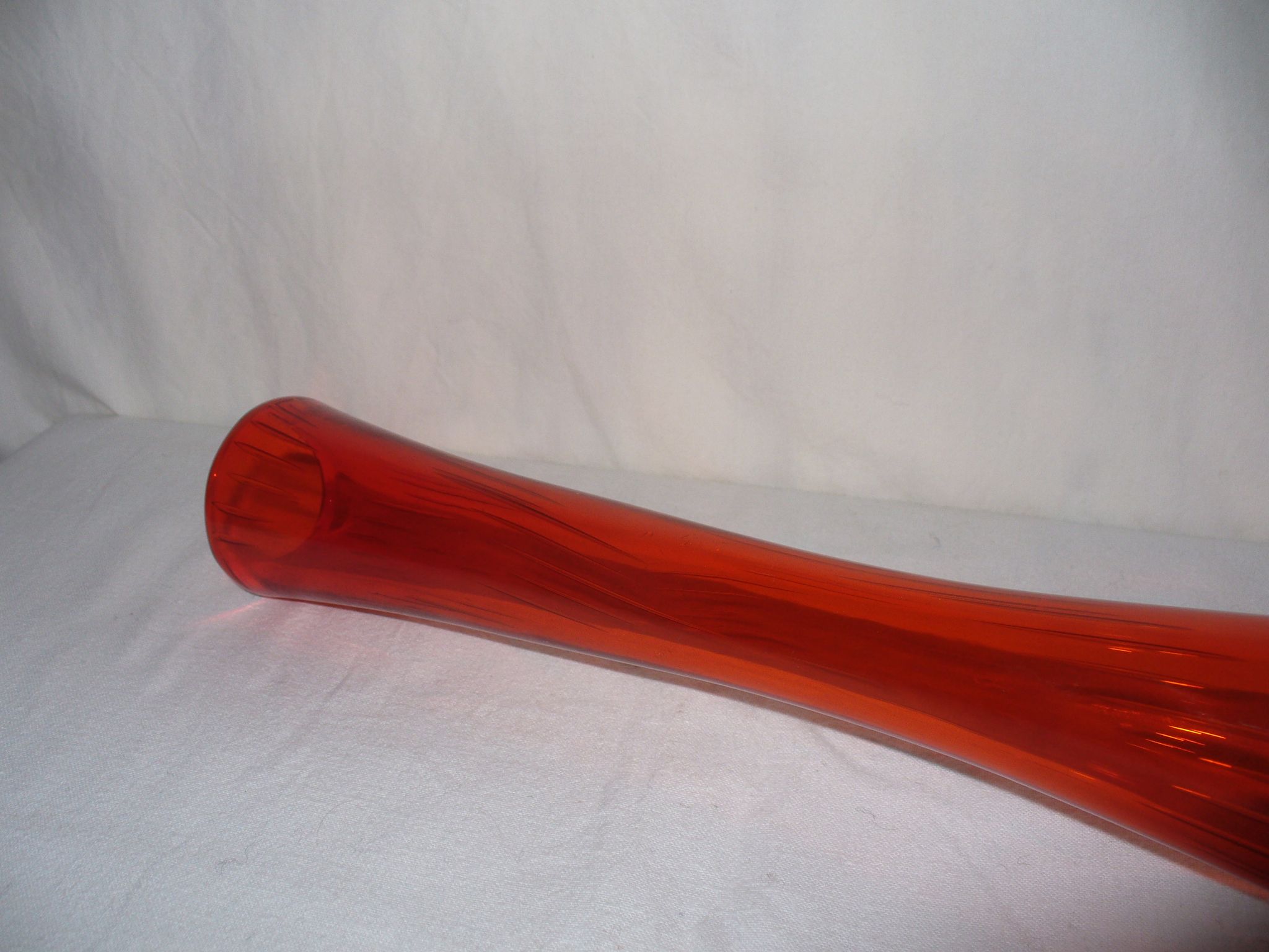 Vase diabolo bullé, Murano des années 60