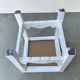 Set of 3 antique solid wood stools restored
