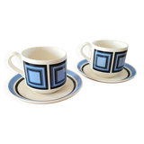 2 vintage cups and saucers