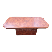 Elm burl cocktail coffee table