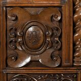 Oratory in solid walnut, Neo-Gothic Renaissance style – Late 19th century