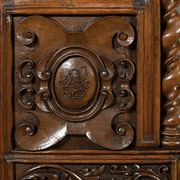 Oratory in solid walnut, Neo-Gothic Renaissance style – Late 19th century