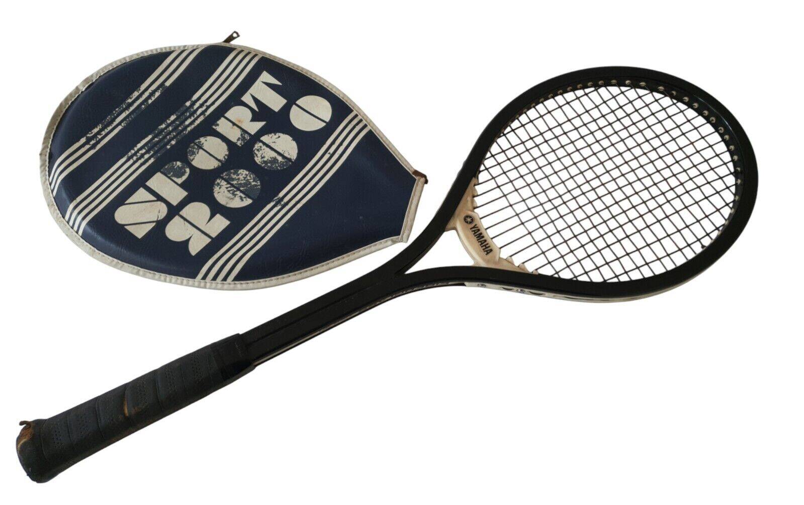 Old Yamaha Fiberglass YFG 30 Tennis Racket + Vintage Bag