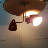 Ceiling light vintage by H. Busquet to Hala, 1950 s