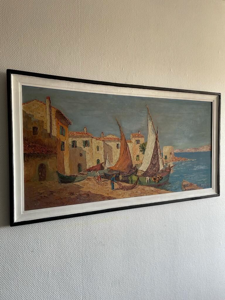 Port of Provence 1942 - Henri Edouard Bargin (1906-1980)