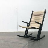 Mid-century German minimalist Safari rocking chair by Casala, 1960s.
