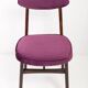 Chair by Rajmund Halas in purple velvet from the 20th century, 1960s.