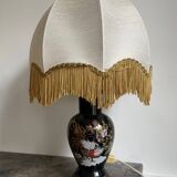 Black ceramic table lamp