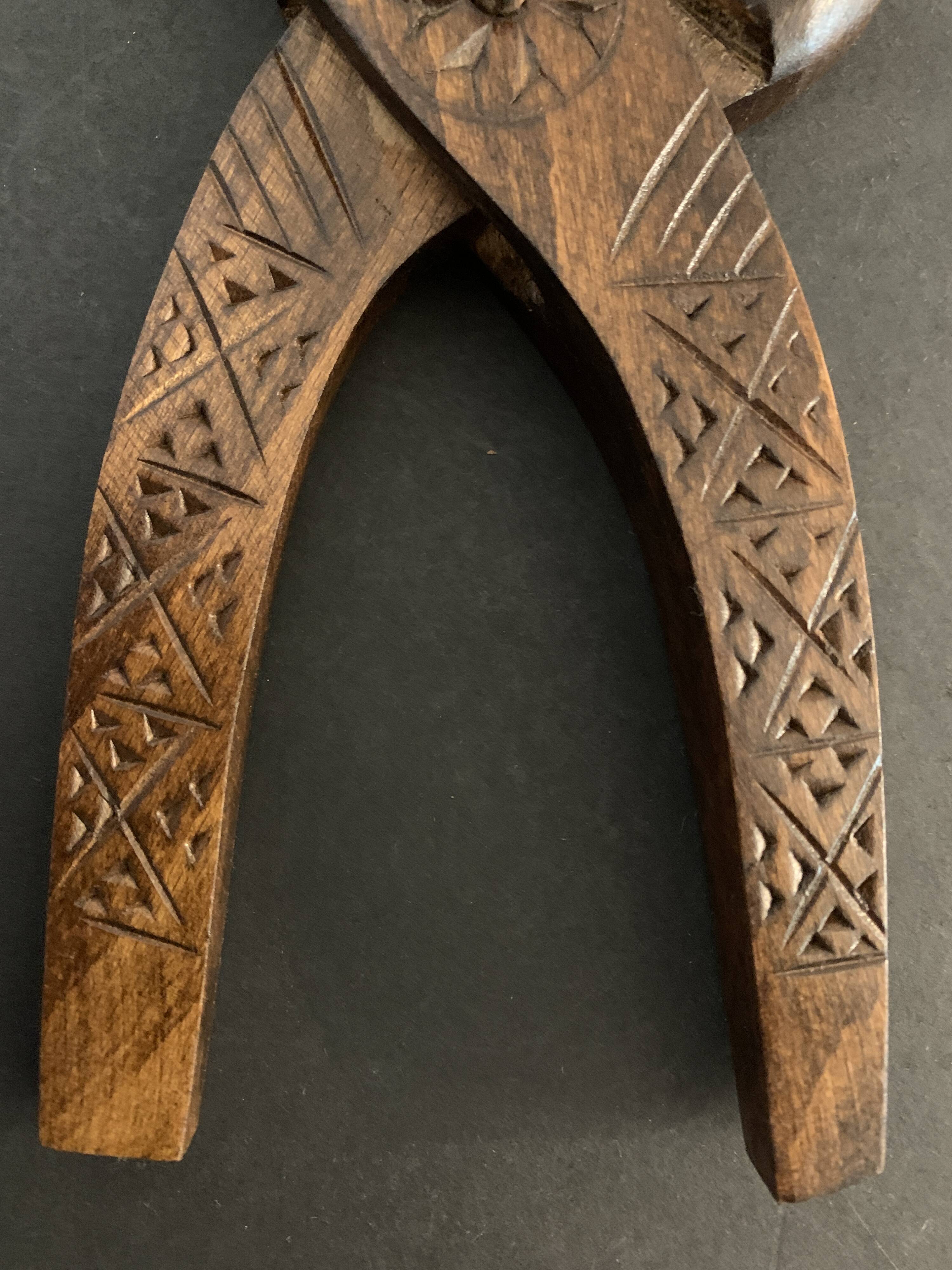 Nutcrackers folk art carved wood