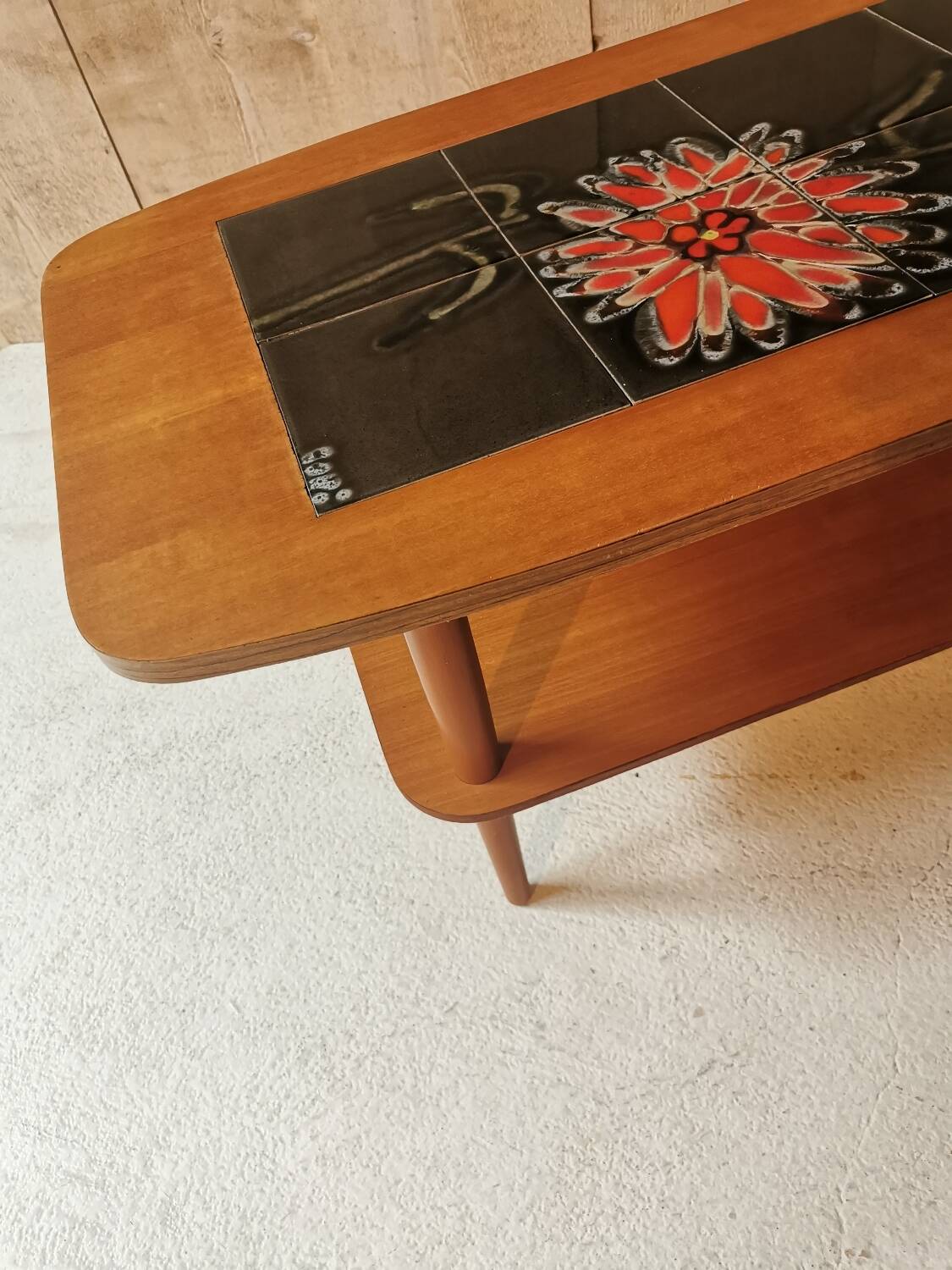 Teak coffee table