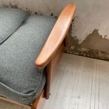 Daybed expandable Scandinavian 2-seater bench