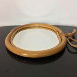 Mirror apple rattan 32 x 33 cm