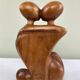 Embraced sculpture couple