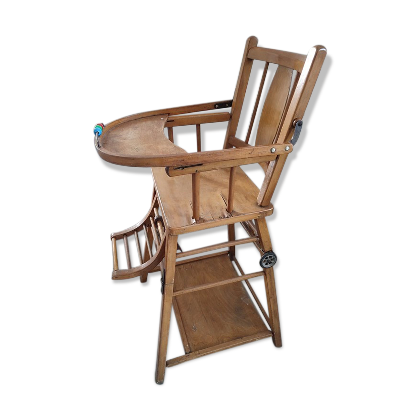 Chaise haute bébé vintage baumann