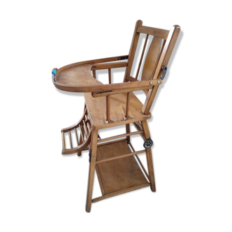 Chaise haute bébé vintage baumann