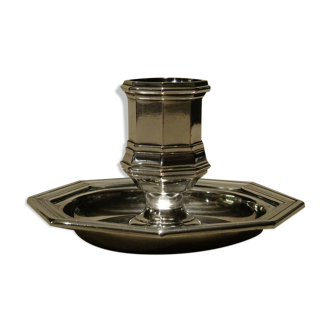 Christofle silver metal candlestick