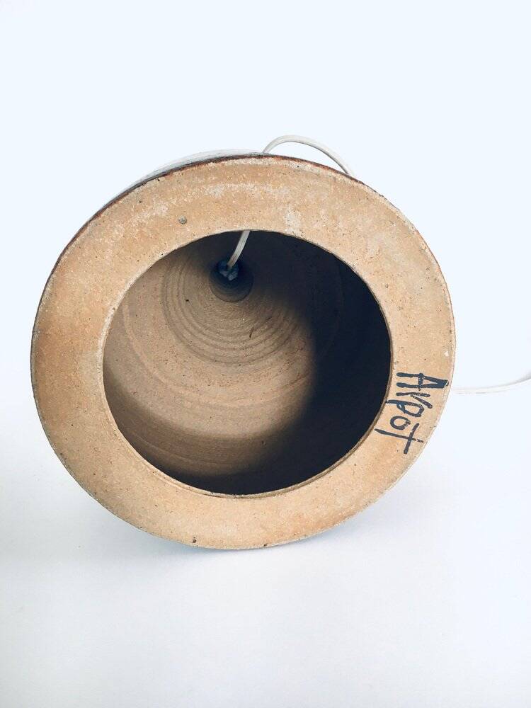 Mid-Century Scandinavian Ceramic Table Lamp from Aypot, Sweden, 1970s