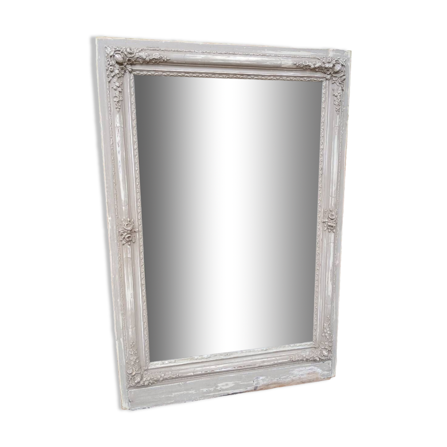 Large antique mirror/wooden frame