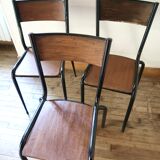 Set of 3 school chairs