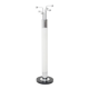 Chrome metal coat rack floor lamp, 1970s