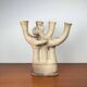 German Studio Pottery Sculptural Candleholder from Hans Fischer, 1980s
