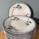Set of 12 flat plates Terre de Fer St Amand and Hamage