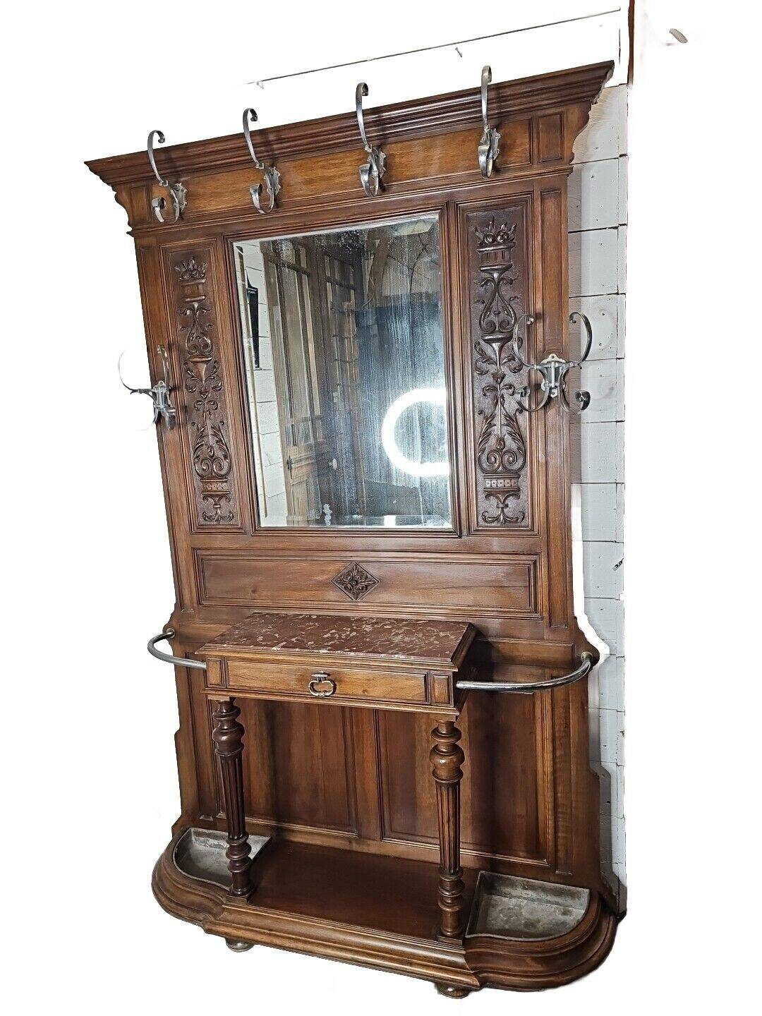 vestiaire avec console en noyer