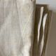 19th-century campaign sheet in fine unbleached linen, reserve linen.