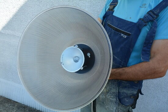 Industrial suspensions, lights, lamps