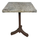 Bistro table with a cast iron base
