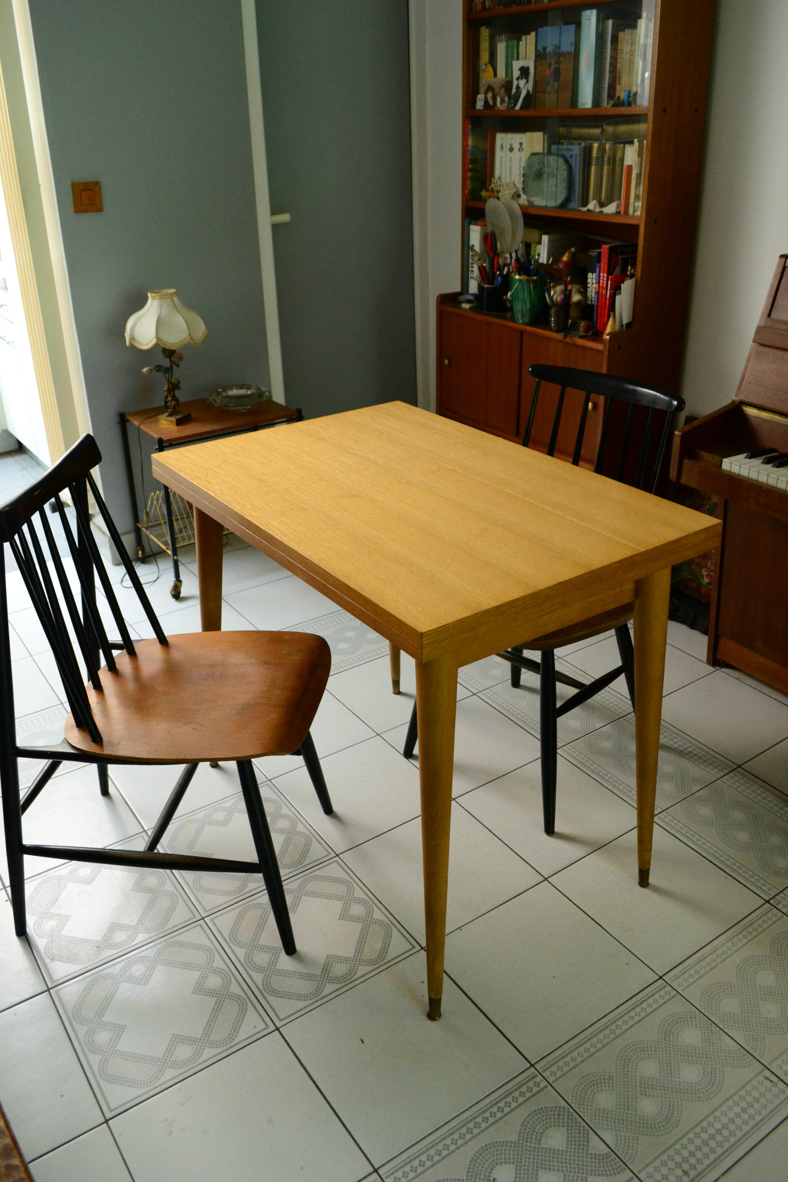 Table portfolio 60s oak
