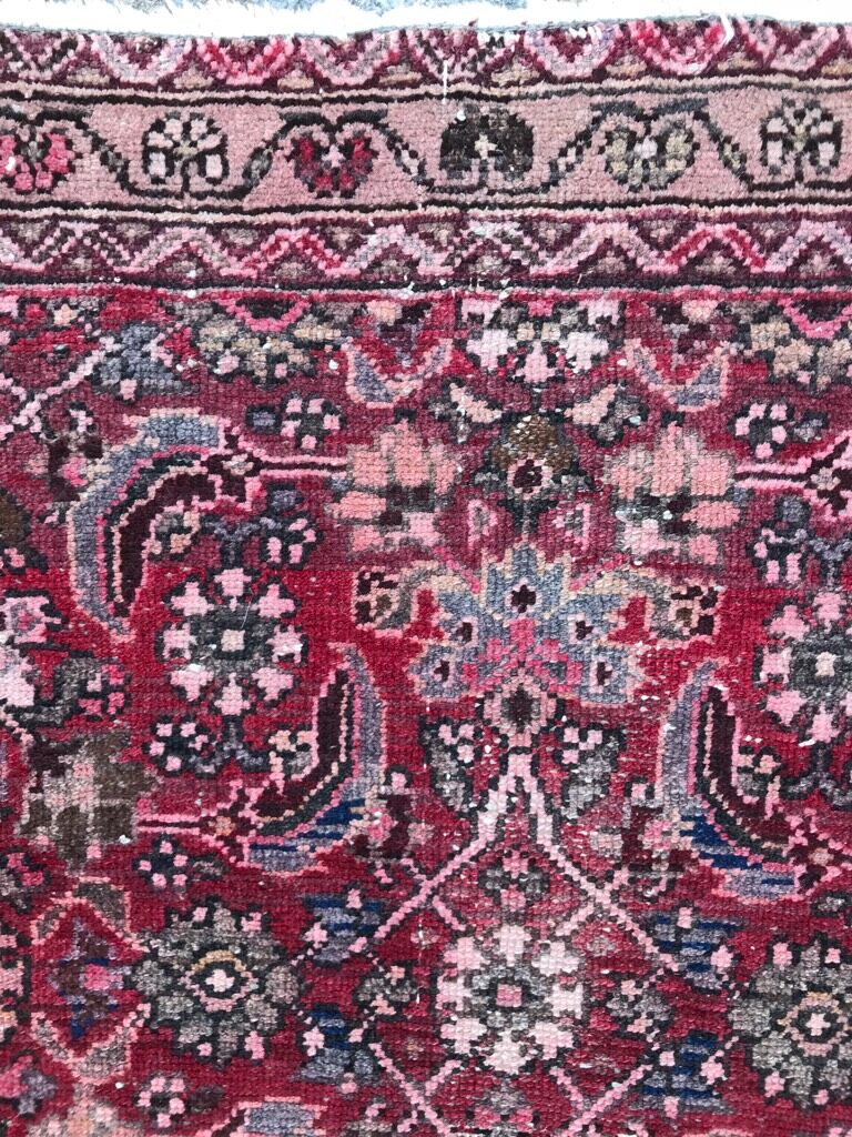Old Hamadan persian rug 85x118cm