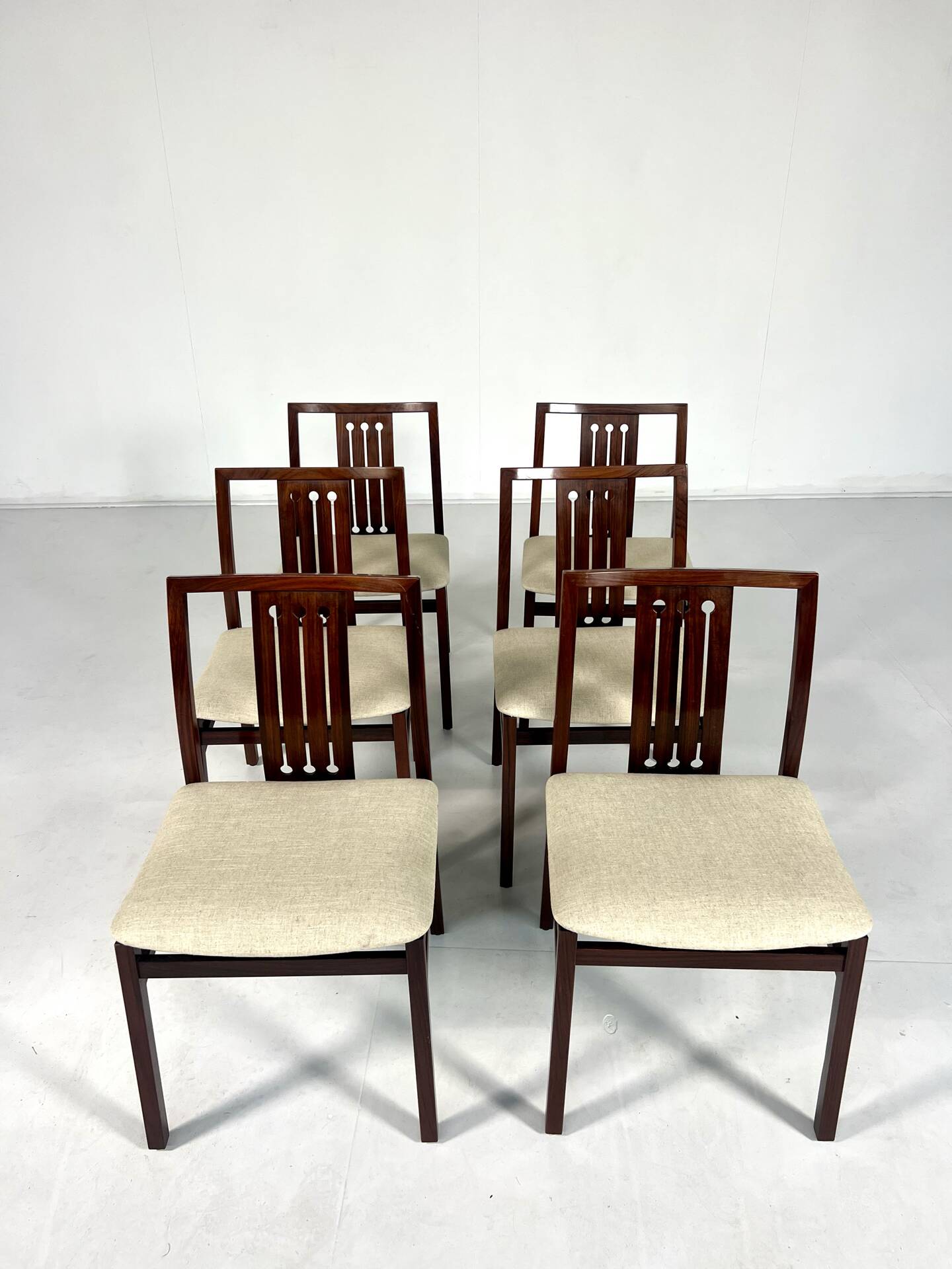 Mid-Century dining chairs, set of 6, Italy, 1960s
