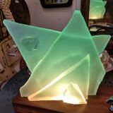 Sandblasted glass lamp for Cardin: exquisite volume