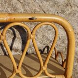 Large rattan wall shelf