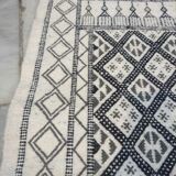 Handmade white kilim rug 155x80cm