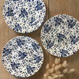 Floral English dessert plates