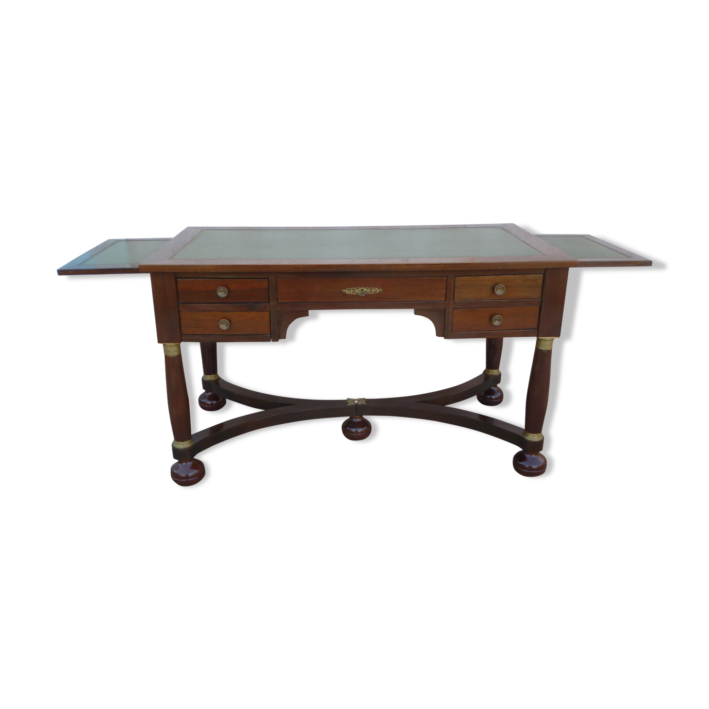 Bureau style empire à tirettes double face