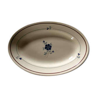 long hollow plate in earthenware Mill of Wolves model Prisca