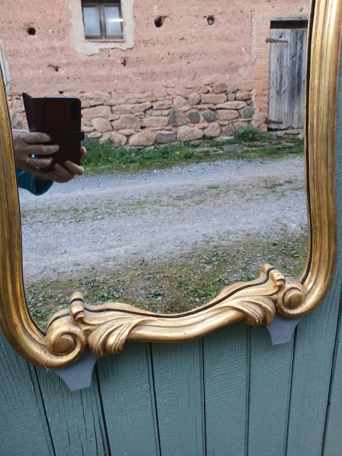 Antique trumeau mirror