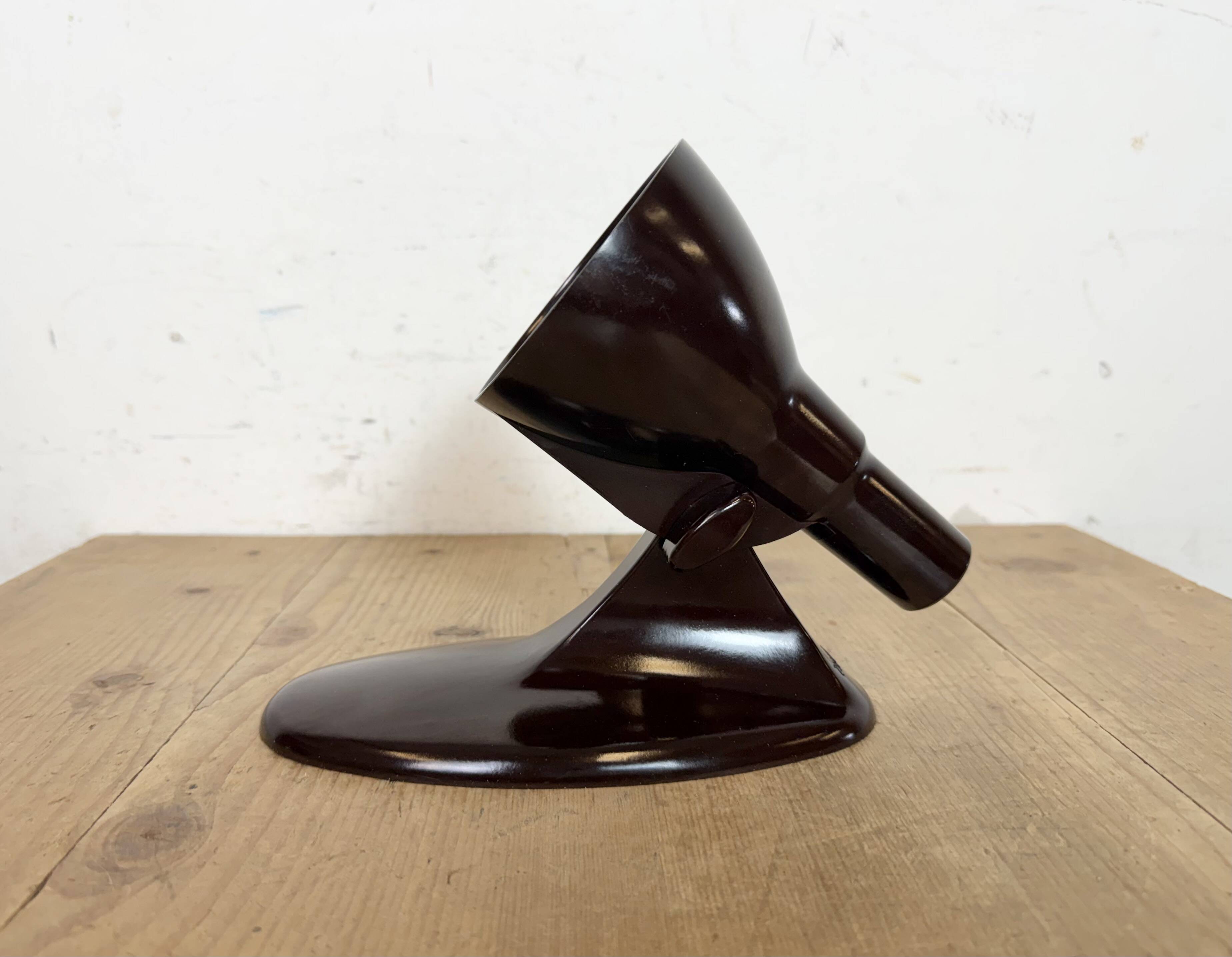 Vintage Midcentury Brown Bakelite Wall Light, 1950s