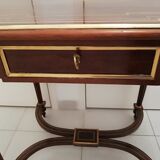 Louis XVl-style mahogany-shaped writing table