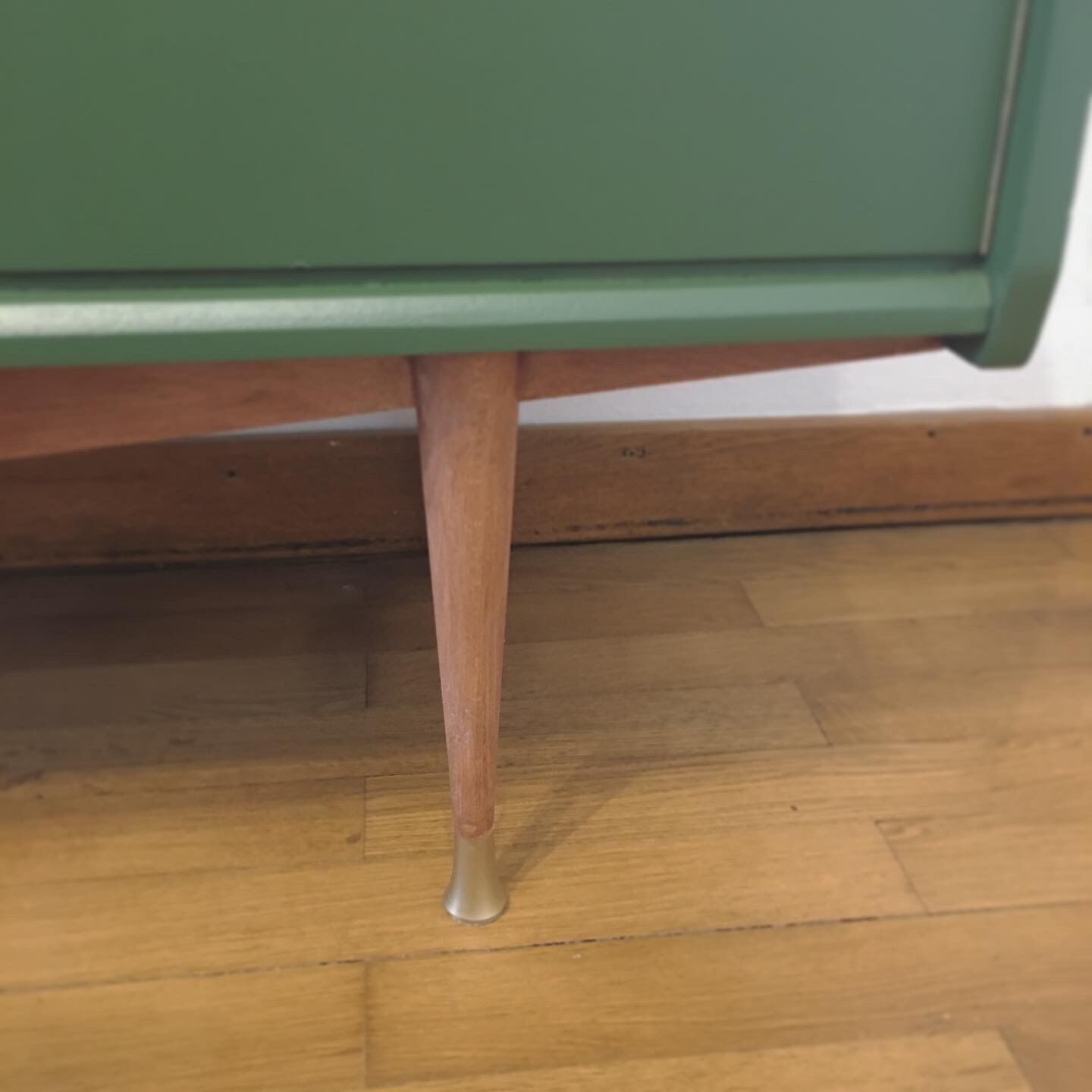 Vintage khaki green buffet
