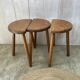 Set of 3 tripod stools