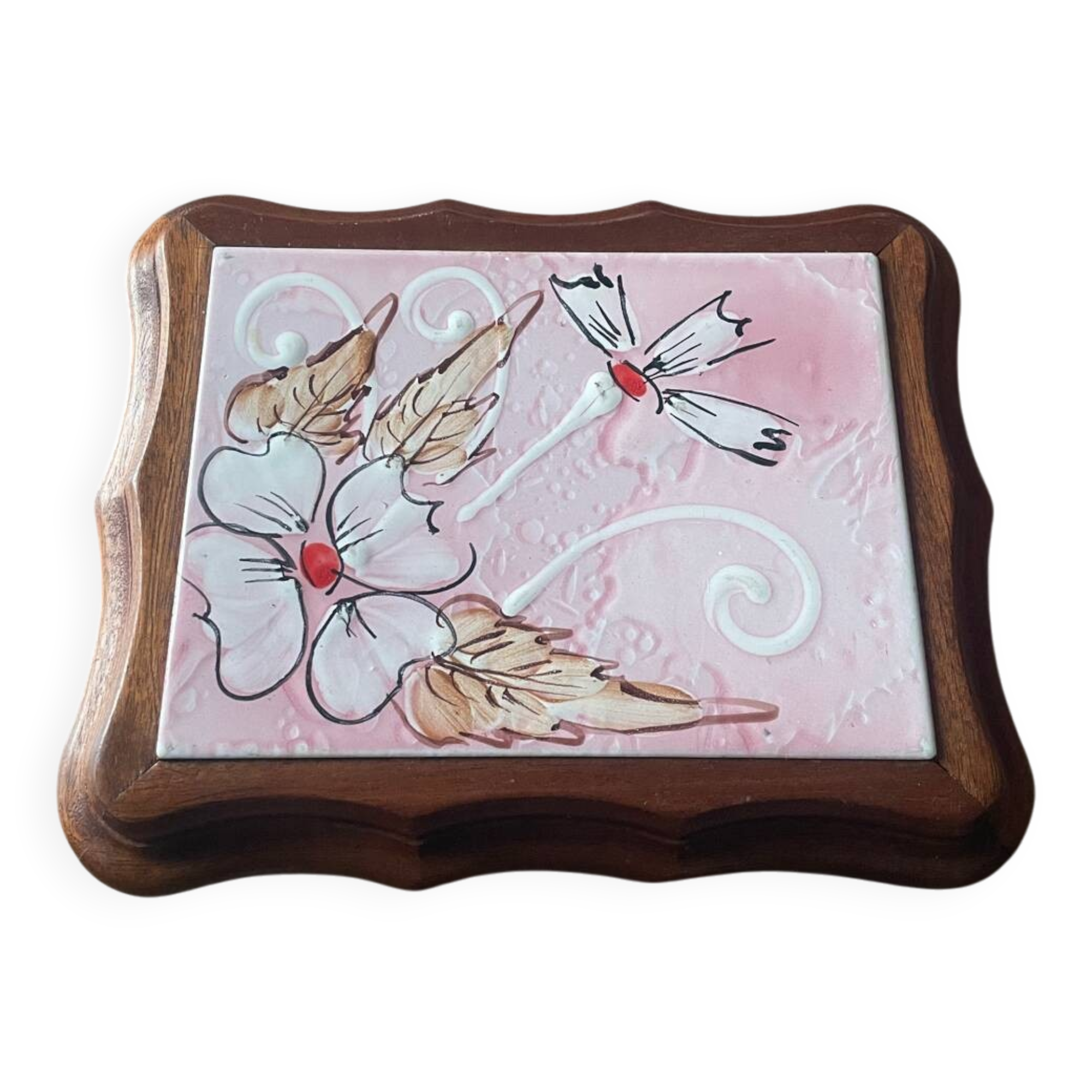 Populaire Timbres Impression Laiton Lotus Pattern Céramique Bois Bloc